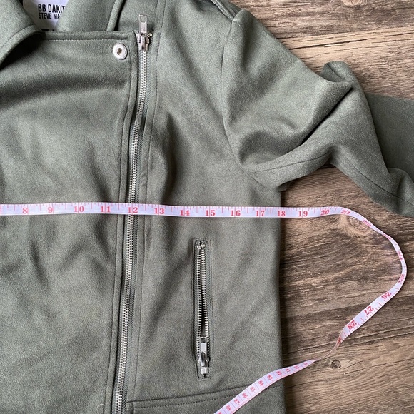 BB Dakota Steve Madden Women’s Motorcycle Jacket Size M - Picture 4 of 8